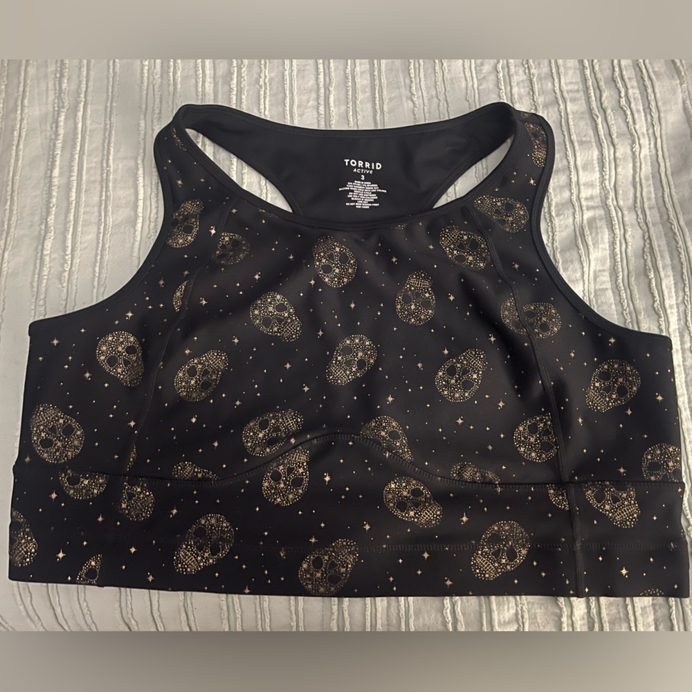 Torrid - Size 3 Gold Star & Skull Sports Bras (2 Pack)